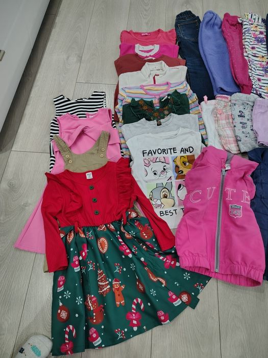 Paka ubranek 92-98 dziewczynka