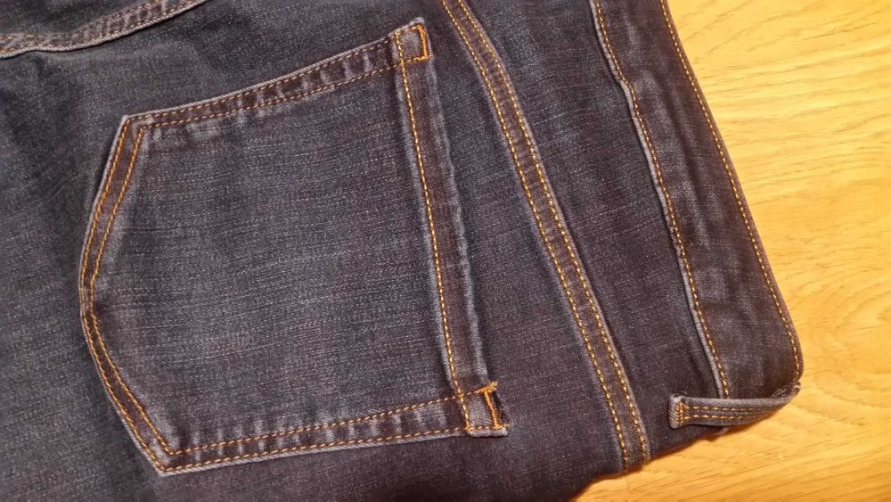 stylowe Marks&Spencer STRETCH Straight slim W32 L32 proste W31 L34