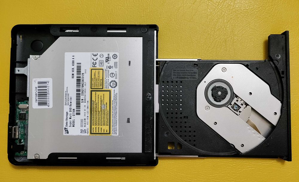 Портативный внешний DVD±RW плеер USB 3.0, с поддержкой SATA-II
