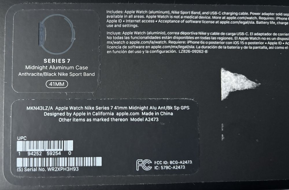 Apple watch Nike 7 41mm