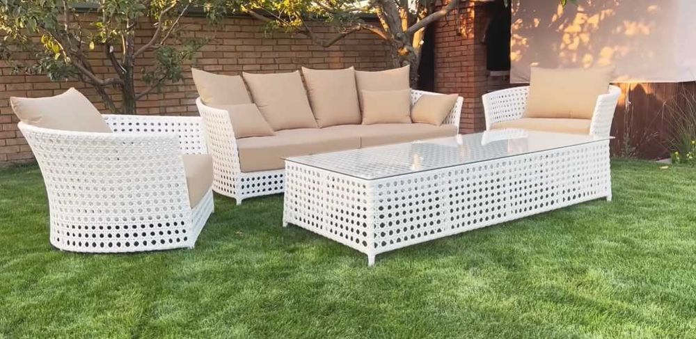 Комплект садових меблів тераса з ротангу стіл стільці‼️ЯКІСТЬ ТОП‼️