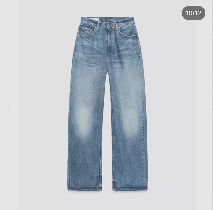 Джинси zara straight wide