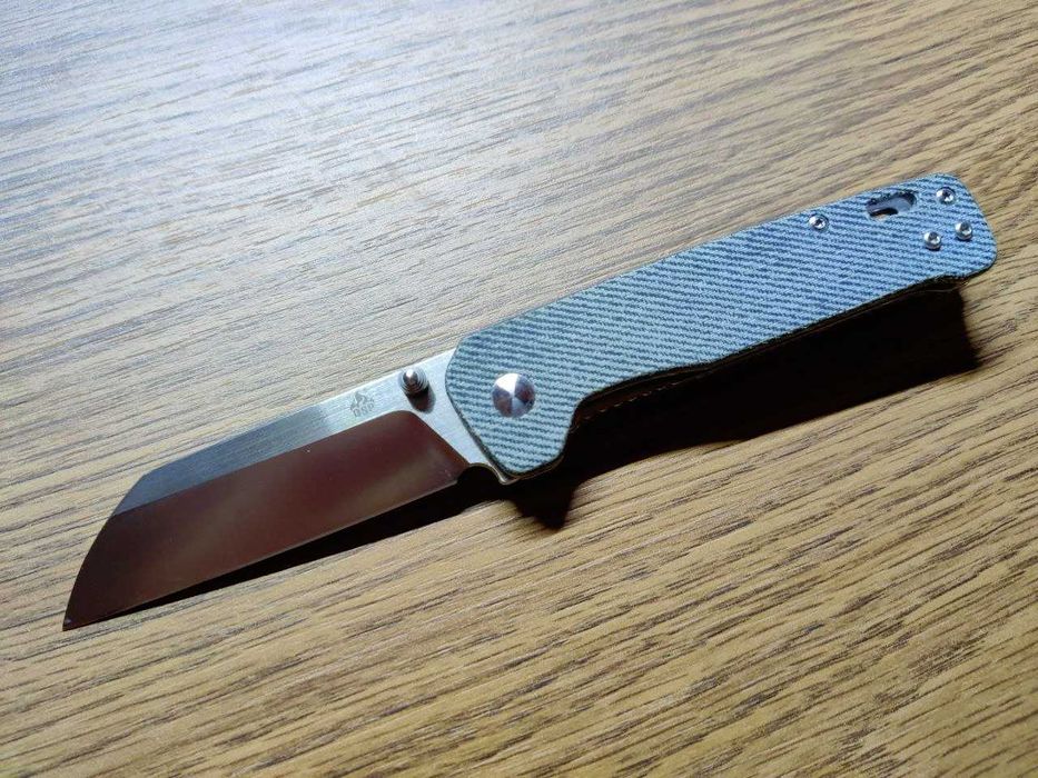 QSP Penguin denim micarta