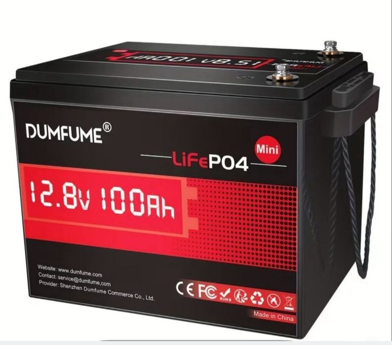 Літій-залізо-фосфатний (LiFePO4) акумулятор Dumfume Mini 12.8V