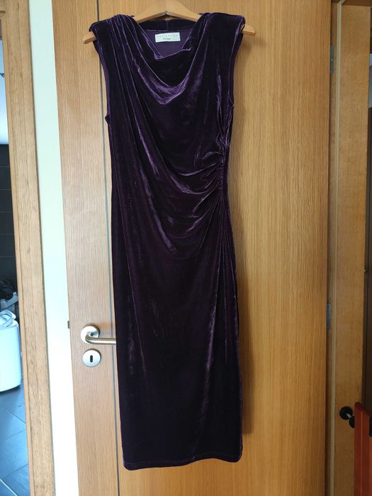 Vestido de cerimónia em veludo novo