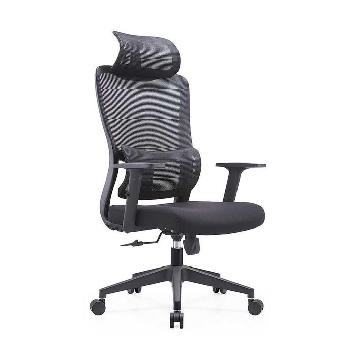 Ergonomiczny fotel obrotowy biurowy SITLAB Core - czarny