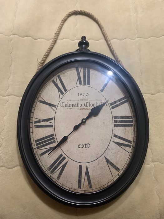 Вінтажний Годинник настінний  COLORADO CLOCK Co., 50*42*6 см