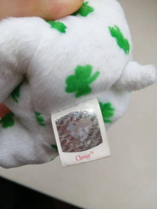 Ty Beanie Babies Clover, Клевер, ведмедик талісман колекційний 2001