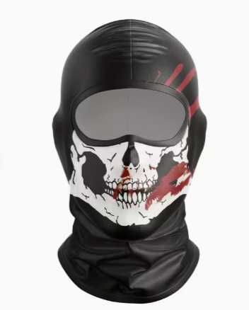 Балаклава. Meromibe чоловіча маска з принтом черепа – повне покриття о
