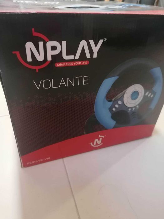 Volante + Pedais NPlay  Novos PlayStation