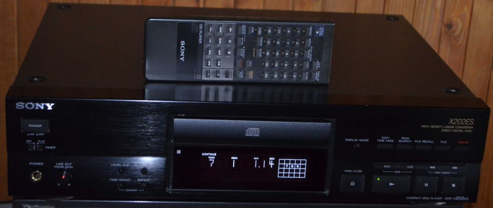 Sony CDP-X202ES + Pilot oryg. odtwarzacz CD  PiĘkNy