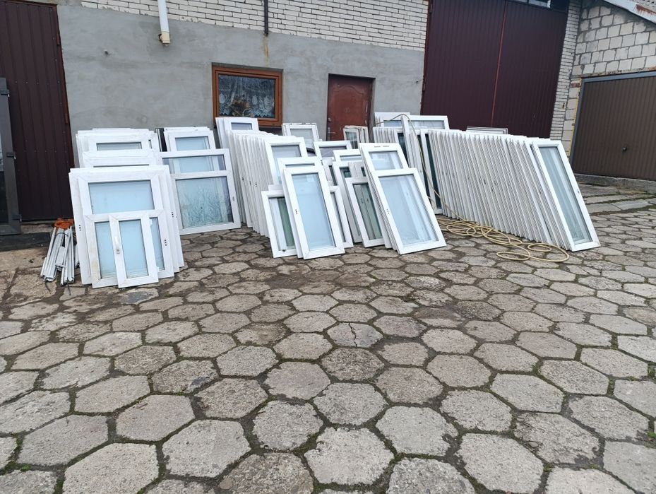 Okna plastikowe  pcv i drewniane bez futryny różne wymiary
