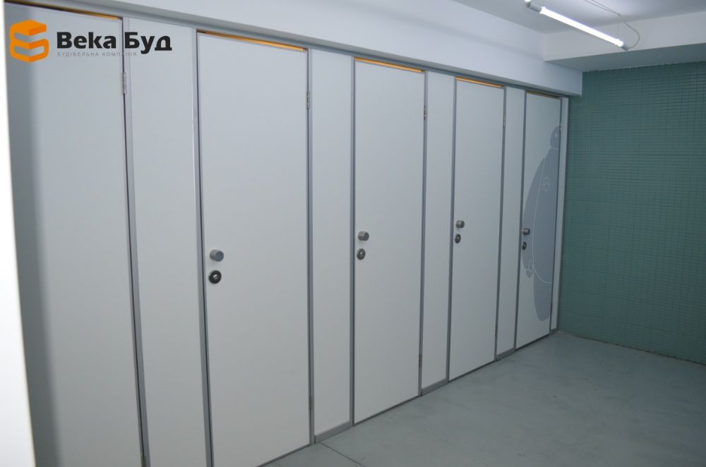 Сантехнічні: туалетні, душові, пісуарні перегородки (Века Буд)