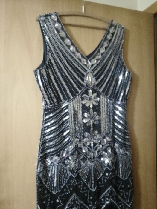 Vestido para a passagem do ano com lantejoulas