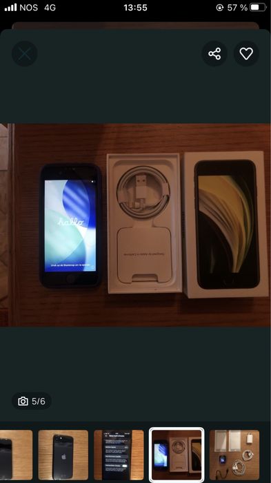 Iphone SE de 2020 com 128GB