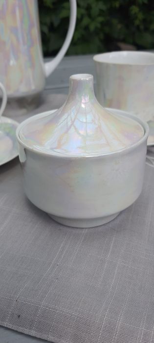 Porcelana Ćmielów serwis do herbaty na 3 osoby