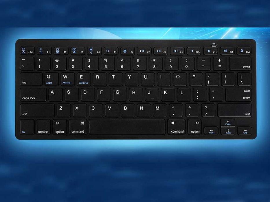 Klawiatura bezprzewodowa bluetooth: PC iPad MAC mała slim niski profil