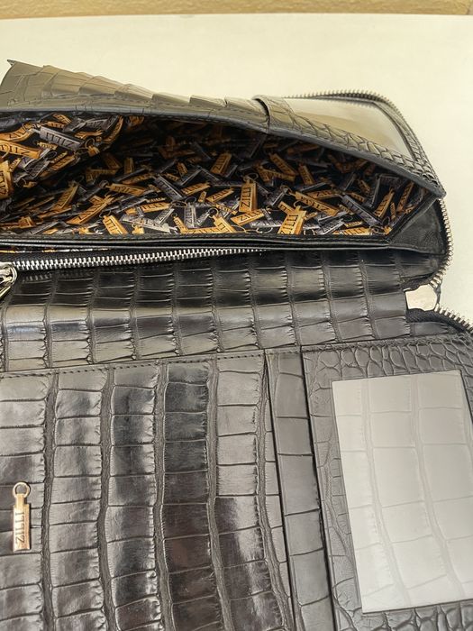 Клатч мужской Zilli(кожа крокодила).