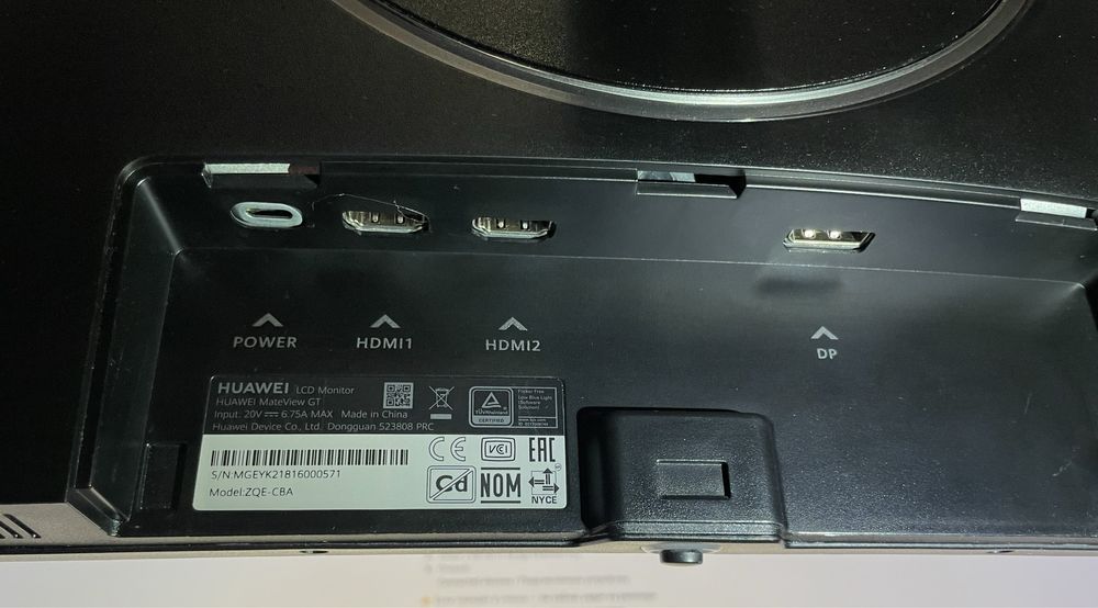 Монітор Huawei MateView GT 34" Curved 165Hz UWQHD Ultrawide Gaming