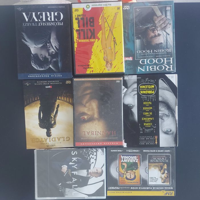 filmy dvd paczka łącznie 9 filmów