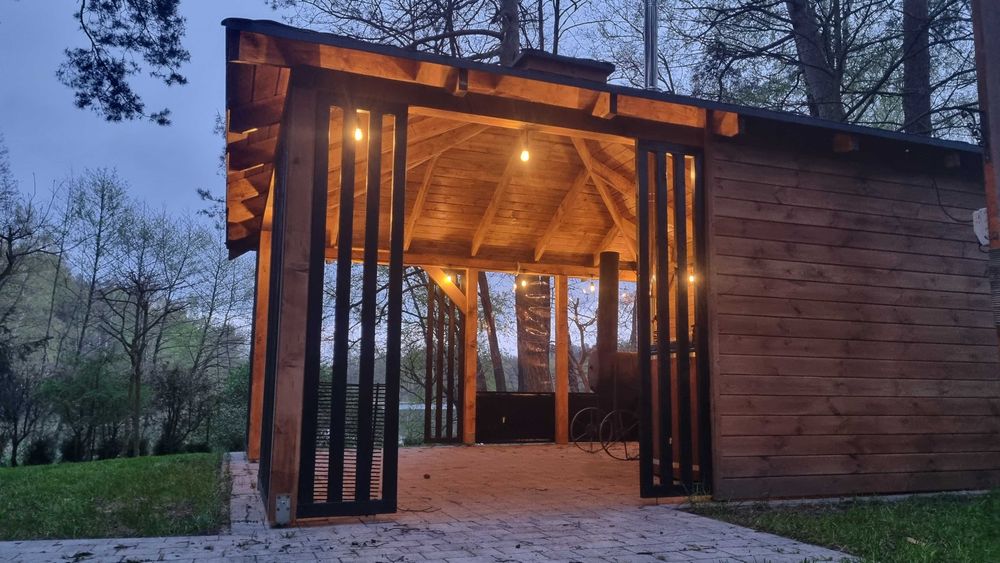 Domek na Kaszubach nad jeziorem- jacuzzi bania wakacje 2026