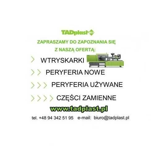 Używane wtryskarki, peryferia do wtryskarek i części zamienne