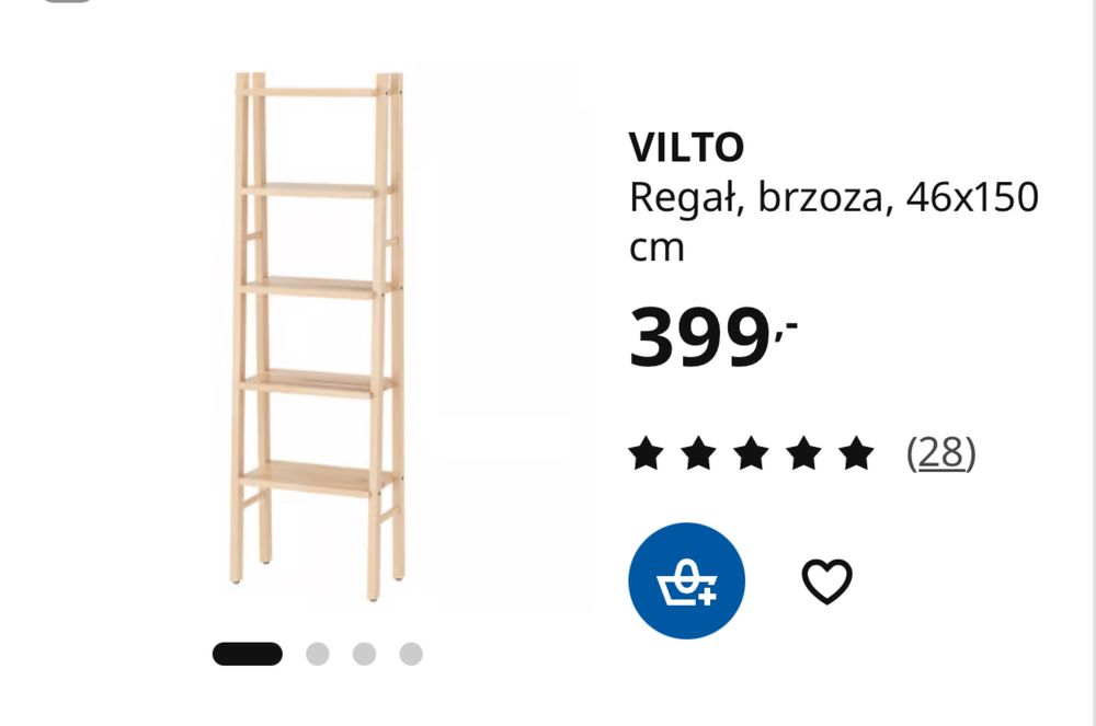Regał IKEA Vilto