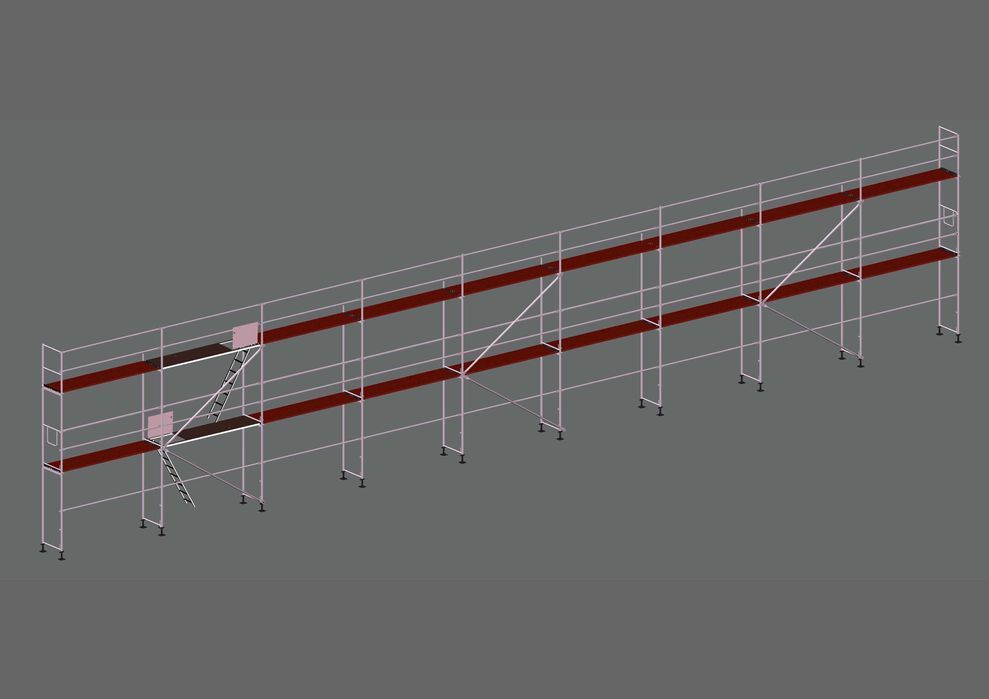 Rusztowanie SP70 pletak  175m2     27x6,5m