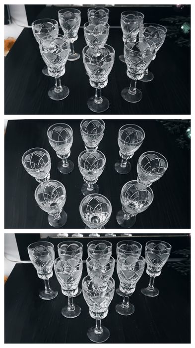 Свадебные бокалы , фужеры рюмочки хрустальные