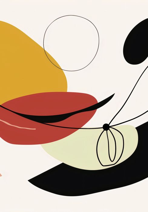 Plakat 70x100cm Geometryczna Krzywizna