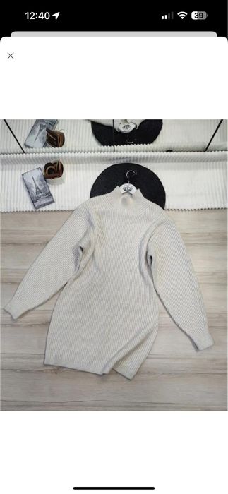 Щільна тепла сукня рубчик h&m p m-l