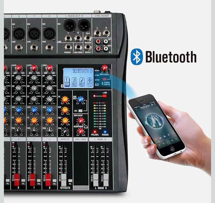 MESA (Nova em Caixa) Depusheng DA8 Misturador de áudio profissional