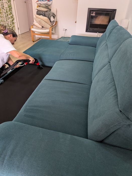 Sofa cama com chaise longe grande