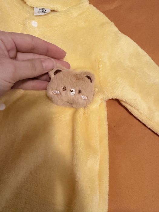 Babygrow bebe fatinho com luvas e gorro