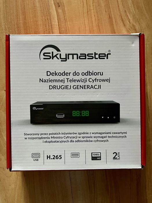 Telewizor Samsung + Dekoder DVB-T2 Skymaster + Uchwyt ścienny