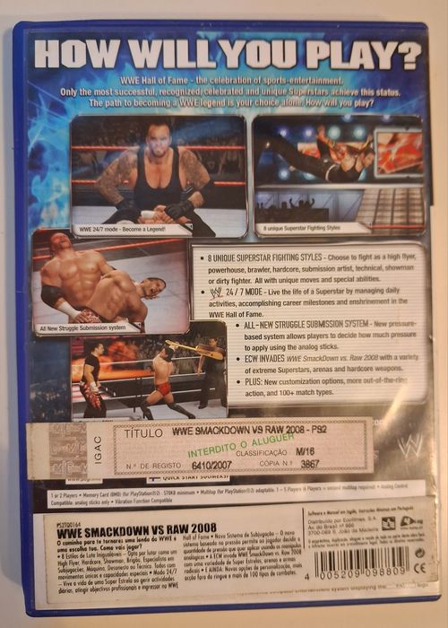 WWE SmackDown vs. Raw 2008 - PS2 (Completo)