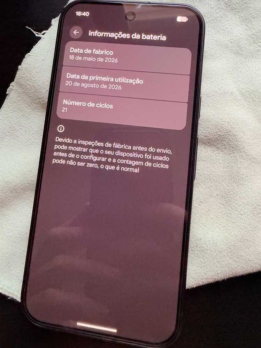 Google pixel 11 pro 256GB Obsidiana com capa e película instalada!