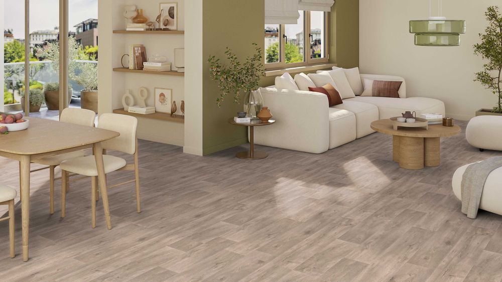Wykładzina PCV Gumolit Gruba Na Filcu Panel Deska Legacy Oak Beż Mocna