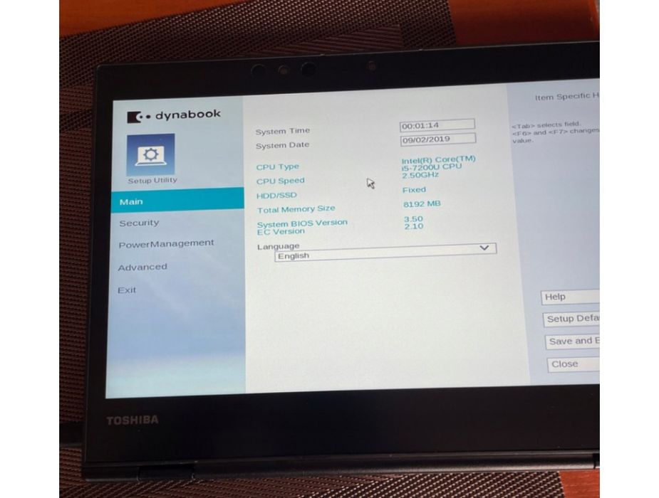 Toshiba portege 2&1 i5 8/128 sprz/zam