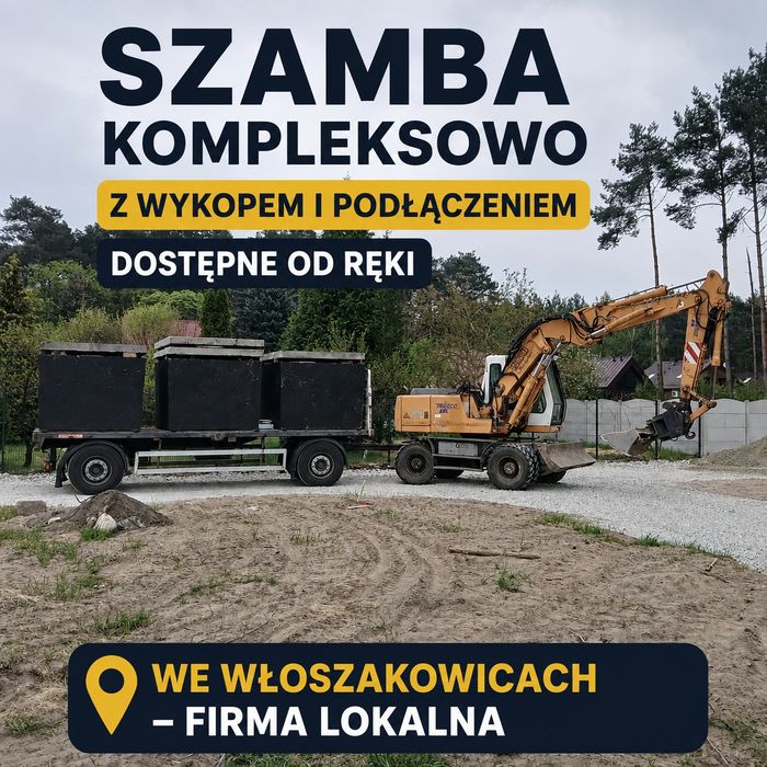 Zbiornik na szambo deszczówkę komoleksowo lokalna firma wykop podłączenie
