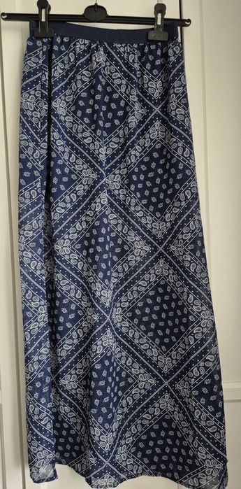 Spódnica boho aztecki wzór &M, rozm 10, na krótkiej podszewce, rozm 36