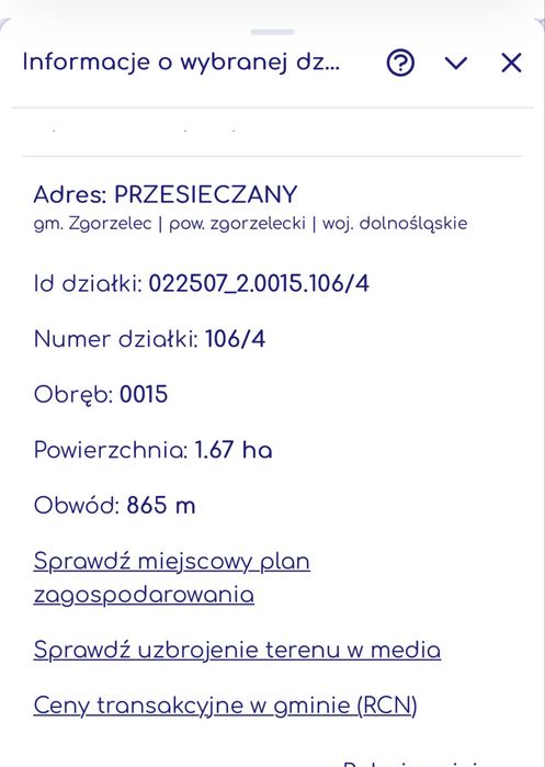 Działki rolne Przesieczany