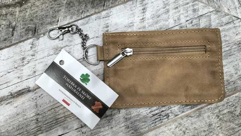 Etui na klucze skóra naturalna
