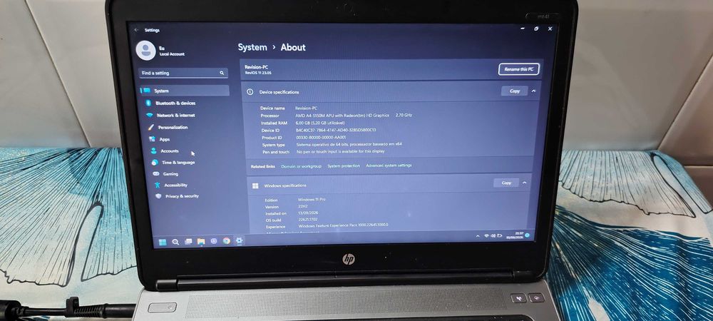 Portátil HP MT41  Proc AMD A45150 APU wit Radeon HD Graphics 2.70GZ