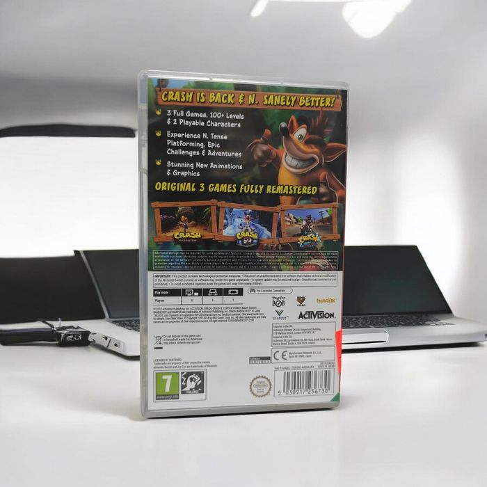 Na Lewara Gra Nintendo Switch Crash Bandicoot N.Sane Trilogy