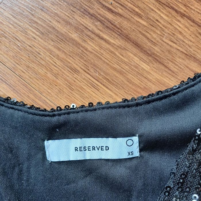 Czarna cekinowa sukienka Reserved rozm. XS- stan idealny