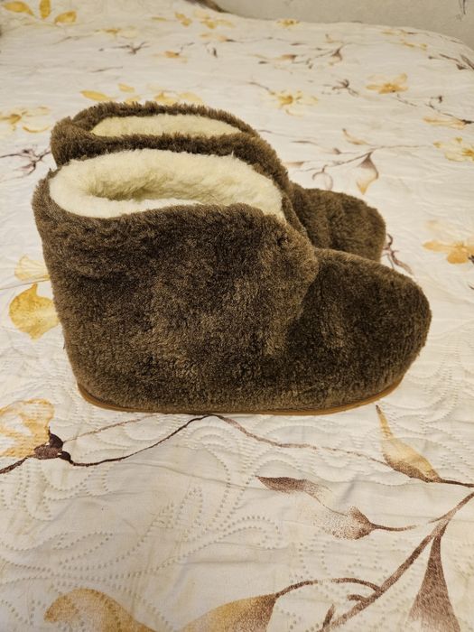 Чуні чоловічі з овчини на твердій підошві 43 розмір, нові