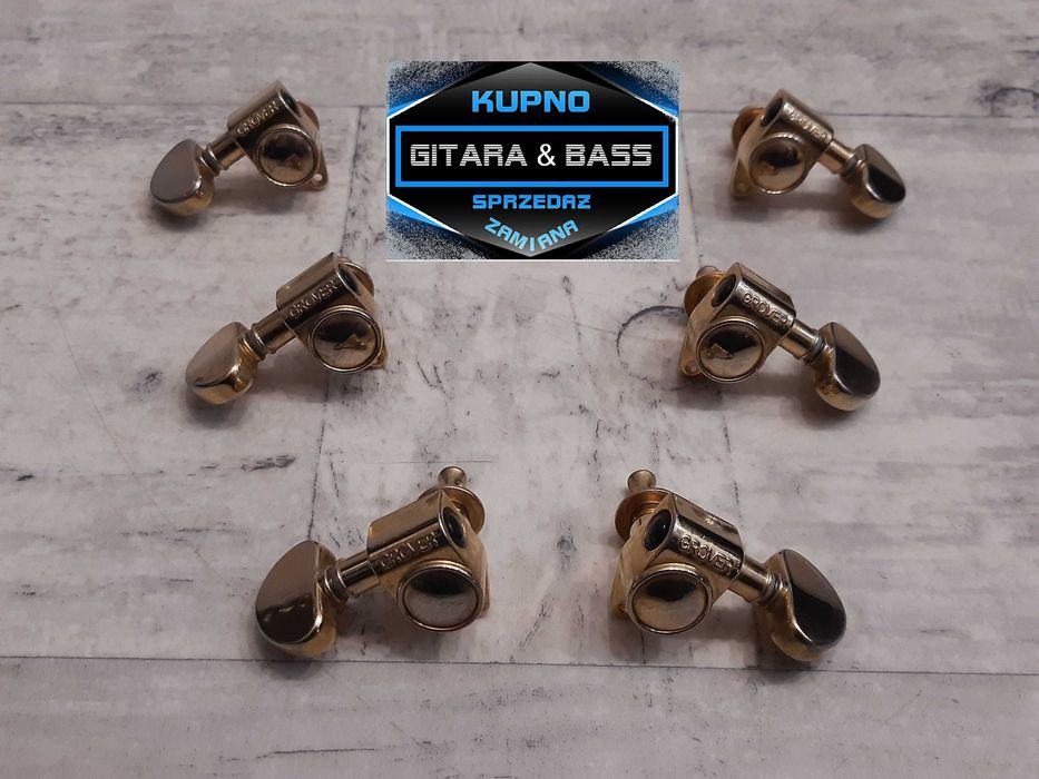 Klucze Gitarowe Grover Gold 3+3 Les Paul-SG- wysyłka lub dodam Gratis