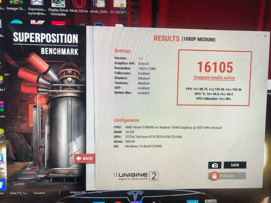 Видеокарта rtx 2070 super zotac 8 gb