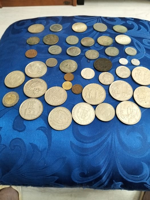 Moedas antigas vários países